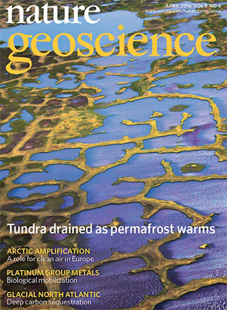 Nature Geoscience journal cover